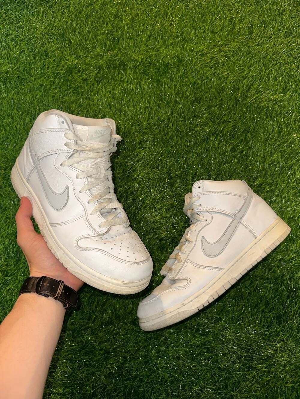 Nike Dunk High SP Pure Platinum White Grey Sneakers
